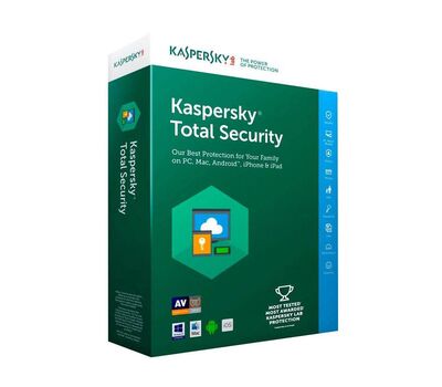 Kaspersky Total Security; 3 Devices + 1 License for Free for 1 Yr  Softwares & Drivers 