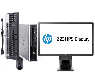 ​Hp compaq elite 8200 ultra slim desktop + 23" inch monitor, Keyboard and mouse (Complete desktop)​ Complete Desktop CPU