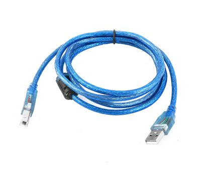 Universal usb printer cable 1.5m blue Cables