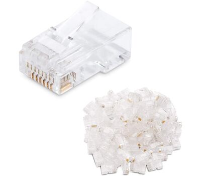 Cable matters 50 pack cat 6, cat6 rj45 modular plugs for solid or stranded utp cable, rj45 plugs Computer Networking