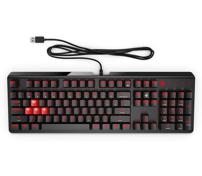 Omen by hp wired usb gaming keyboard 1100 (black/red) Keyboards