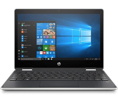 HP - Pavilion x360 2-in-1 11.6" Touch-Screen Laptop - Intel Pentium - 4GB Memory - 128GB Solid State Drive - Ash Silver Keyboard Frame, Natural Silver Laptops