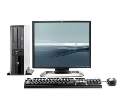 Hp compaq 8000 elite desktop - 2.8ghz processor inte core 2 duo - 2gb ram - 250gb hdd plus 17 inch monitor, keyboard and mouse (complete desktop) Complete Desktop CPU