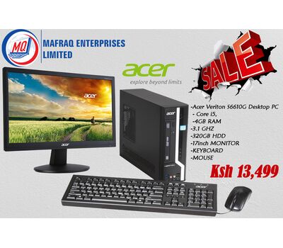 Acer veriton s6610g i5 2400 3.10ghz 4gb 320gb 17inch monitor -keyboard -mouse (complete) Desktops 