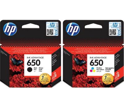 Hp 650 black / color original ink advantage cartridge Cartridges, Ink Toners & Ink Tank (CISS)