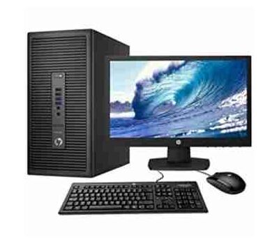 HP 406 g2 (6th Gen) core i7 3.4ghz – 8gb ram – 1tb hdd -18.5 inch monitor microtower Complete Desktop CPU