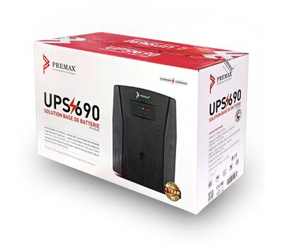 Premax UPS 690VA/415W 230V with Surge Protection UPS Power backup