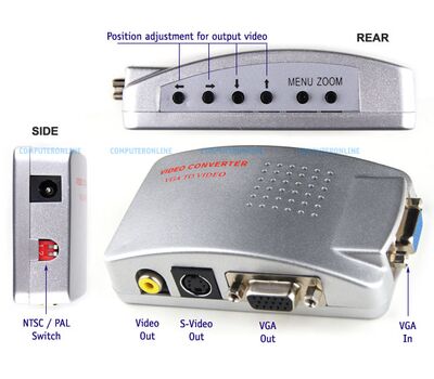 Vga to video converters Adapters