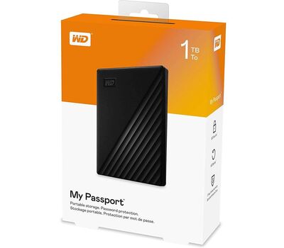 Wd 1tb black my passport portable external hard drive - usb 3.0 Hard drive